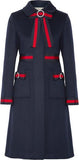 Embellished Grosgrain-Trimmed Coat | DESIGNER INSPIRED FASHIONS