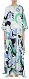 Oversized Printed Kaftan Dress