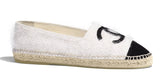 Logo Fabric & Suede Calfskin Espadrilles
