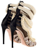 Embroidered Pearl Sandals - DESIGNER INSPIRED FASHIONS