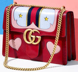 GG Marmont Leather Shoulder Bag Red - DESIGNER INSPIRED FASHIONS