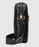 Print Messenger Bag, Black