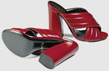 'Webby' Crossover Leather Sandals - ( Black, Green, Beige, Red, White ) - DESIGNER INSPIRED FASHIONS
