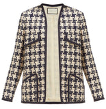 Houndstooth Tweed Jacket | DESIGNER INSPIRED FASHIONS