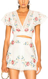 'Laelia' Embroidered Top and Short Set