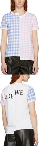 Pink & Blue Gingham T-Shirt