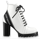 'Star Trail' Logo Ankle Boots - White or Black