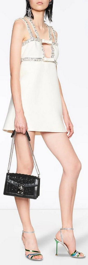 Jewel Trim Mini Dress