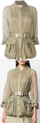 Belted Textured Jacket | DESIGNER INSPIRED FASHIONS