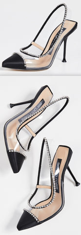 Milani Diamond Slingback Pumps