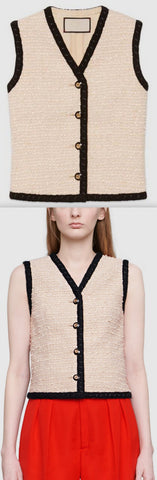 Tweed Vest Top