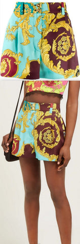 Baroque Print Shorts | DESIGNER INSPIRED FASHIONS