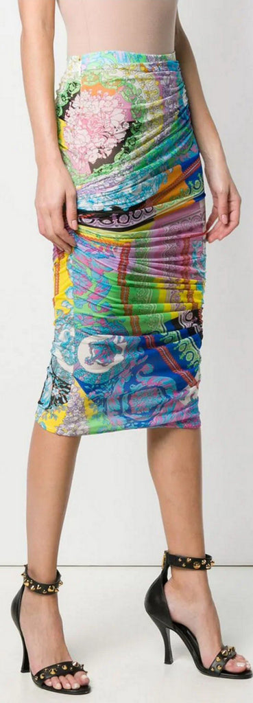 Mixed Print Pencil Skirt | DESIGNER INSPIRED FASHIONS
