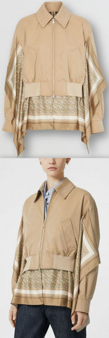 Monogram Print Gabardine Jacket | DESIGNER INSPIRED FASHIONS