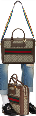 GG Supreme Echo Canvas Briefcase
