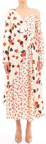One Shoulder Floral Print Dress | DESIGNER INSPIRED FASHIONS