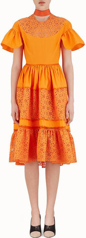 Orange Cotton Dress