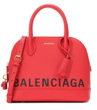 Ville S Leather Tote, Red