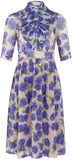 'Takara' Silk Midi Dress