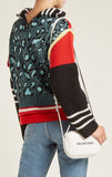 Patchwork High-Neck Sweater