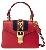 Sylvie Leather Mini Bag - Red