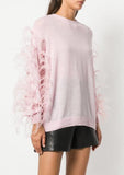 Feather-Sleeve Jumper