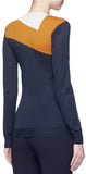 Football Stripe Color-Block Sweater - DESIGNER INSPIRED FASHIONS