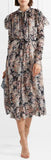 Tempest Frolic Ruffled Floral-Print Silk-Georgette Midi Dress