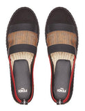 'Colibri' Black Canvas Espadrilles