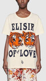 Oversize T-Shirt with Tigers Print