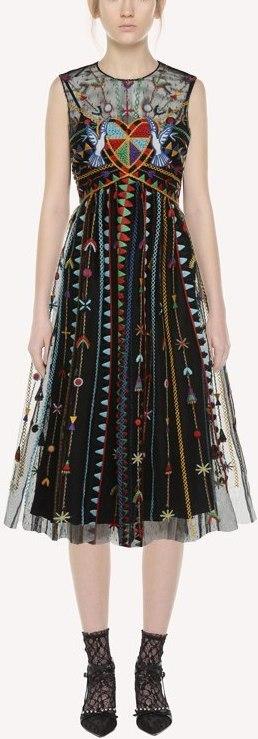 Love Celebration Embroidered Tulle Dress