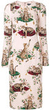 Cat Print Dress - Extended Sizes