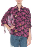 x Paula's Ibiza Floral Print Button-Front Blouse | DESIGNER INSPIRED FASHIONS