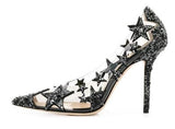 Black Lisha 100 Pumps