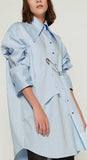 Safety Pin Embellished Shirt