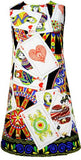 Playing Cards Printed Mini Dress