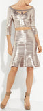 Sequined Stretch Top and Skirt Set