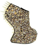 Spiked Sculptural Wedges in Gold or Silver - DESIGNER INSPIRED FASHIONS