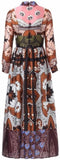 Long Floral Printed Dress-Multi Colored - DESIGNER INSPIRED FASHIONS