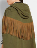 Fringed Cape Coat - DESIGNER INSPIRED FASHIONS