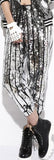 Sequin Embellished Stripe Pants - DESIGNER INSPIRED FASHIONS
