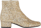 Glittered Leather Ankle Boot - (Fuchsia, Silver, Gold) - DESIGNER INSPIRED FASHIONS