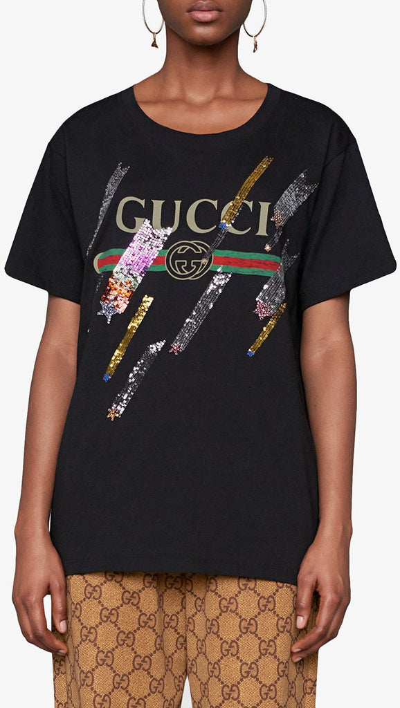 Logo T-shirt with Shooting Stars