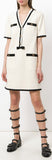 Grosgrain-Trimmed Mini Dress