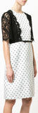 Spotted Lace Dress, White