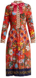 Patchwork Print Dress