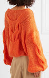 Oversized Cable and Open-Knit Mohair-Blend Sweater | DESIGNER INSPIRED FASHIONS