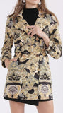 Baroque Double-Breasted Short Coat