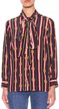 Chain Print Silk Shirt