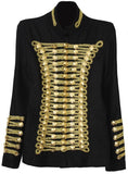 Chain Embellished Jacket in Black - DESIGNER INSPIRED FASHIONS